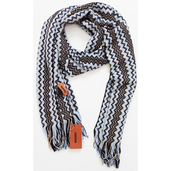 NWT Missoni wool blend chevron pattern scarf - Picture 4 of 6